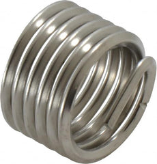 Recoil - 3/4-10 UNC, 3/4" OAL, Free Running Helical Insert - 5-7/8 Free Coils, Tanged, Stainless Steel, Bright Finish, 1D Insert Length - Caliber Tooling