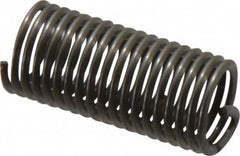 Recoil - 1/4-28 UNF, 3/4" OAL, Free Running Helical Insert - 17-5/8 Free Coils, Tanged, Stainless Steel, Bright Finish, 3D Insert Length - Caliber Tooling