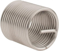 Recoil - 5/8-18 UNF, 0.938" OAL, Free Running Helical Insert - 14-1/8 Free Coils, Tanged, Stainless Steel, Bright Finish, 1-1/2D Insert Length - Caliber Tooling