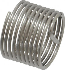 Recoil - 3/4-16 UNF, 3/4" OAL, Free Running Helical Insert - 9-3/4 Free Coils, Tanged, Stainless Steel, Bright Finish, 1D Insert Length - Exact Industrial Supply