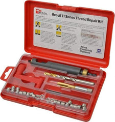 Recoil - 18 Inserts, M8x1.25, M8x1.25 Metric Coarse, Thread Repair Kit - 12mm Insert Length - Exact Industrial Supply