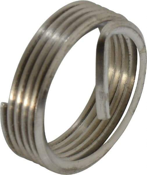 Recoil - 1 - 11-1/2 NPT, 0.661" OAL, Free Running Helical Insert - 5-1/2 Free Coils, Tanged, Stainless Steel, 1-1/2D Insert Length - Exact Industrial Supply