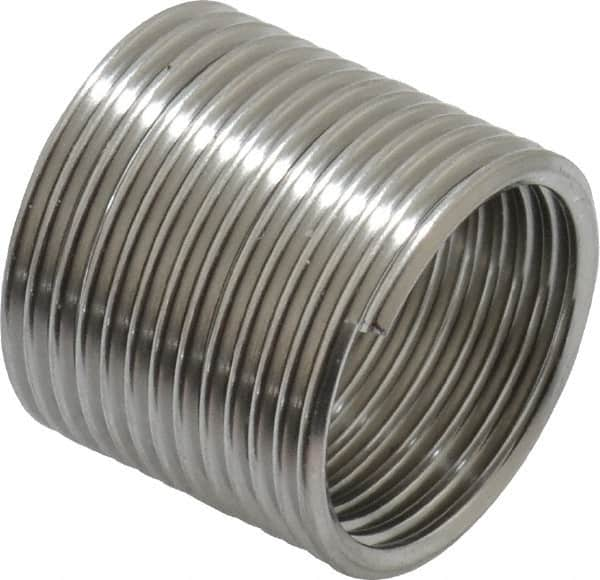 Recoil - M16x1.50 Metric Fine, 24mm OAL, Free Running Helical Insert - 13-1/8 Free Coils, Tanged, Stainless Steel, 1-1/2D Insert Length - Caliber Tooling