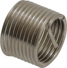 Recoil - M10x1.00 Metric Fine, 1/2" OAL, Free Running Helical Insert - 9-1/2 Free Coils, Tanged, Stainless Steel - Caliber Tooling