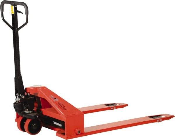 Vestil - 2,200 Lb Capacity, 3.38" Lift Industrial Pallet Truck - 1-1/2" Min Lift Height, 44" Fork Length x 6-1/2" Fork Width, 33" Overall Width - Caliber Tooling