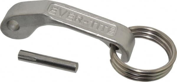 EVER-TITE Coupling Products - 3 - 5" Handle, Ring & Pin - Stainless Steel, Use with Cam & Groove Coupler Handle Assembly - Caliber Tooling