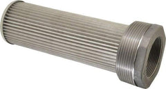 Flow Ezy Filters - 100 Mesh, 189 LPM, 50 GPM, 3" Diam, Male/Female Tank Mounted Strainer - 3 x 2 Port NPT, 9.8" Long - Caliber Tooling