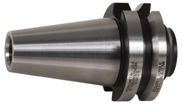 Kennametal - KM40 System Size, BT40 Taper, Modular Tool Holding System Adapter - 40mm Projection, 48mm Body Diam, 105.4mm OAL, Through Coolant - Exact Industrial Supply