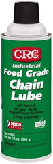 CRC - 16 oz Aerosol High Temperature Chain & Cable Lubricant - White, 8 to 325°F, Food Grade - Caliber Tooling