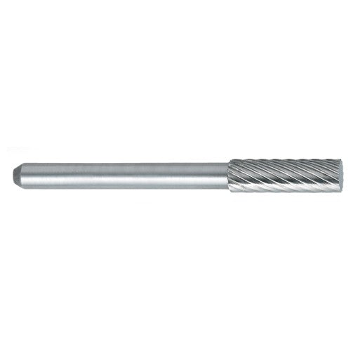 ‎SC-53 -5mm × 12mm LOC × 6mm Shank × 50mm OAL Pointed Tree Carbide Medium Right Hand Spiral Burr - Caliber Tooling