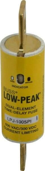 Cooper Bussmann - 300 VDC, 600 VAC, 100 Amp, Time Delay General Purpose Fuse - Bolt-on Mount, 4-5/8" OAL, 100 at DC, 300 at AC (RMS) kA Rating, 1-7/64" Diam - Caliber Tooling