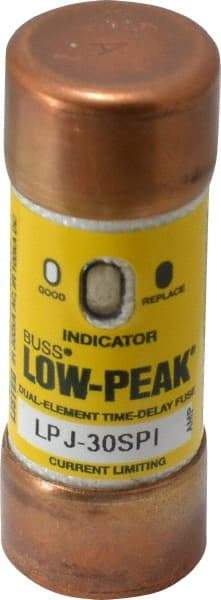 Cooper Bussmann - 300 VDC, 600 VAC, 30 Amp, Time Delay General Purpose Fuse - Fuse Holder Mount, 2-1/4" OAL, 100 at DC, 300 at AC (RMS) kA Rating, 13/16" Diam - Caliber Tooling