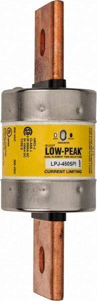 Cooper Bussmann - 300 VDC & 600 VAC, 450 Amp, Time Delay General Purpose Fuse - Bolt-on Mount, 203.2mm OAL, 100 at DC, 300 at AC (RMS) kA Rating, 2-19/32" Diam - Caliber Tooling