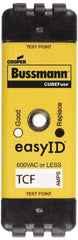 Cooper Bussmann - 300 VDC, 600 VAC, 90 Amp, Time Delay General Purpose Fuse - Plug-in Mount, 76.45mm OAL, 100 at DC, 200 (CSA RMS), 300 (UL RMS) kA Rating - Caliber Tooling