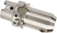 Accupro - HSK63A Taper Shank 3/8" Hole End Mill Holder/Adapter - 1" Nose Diam, 3-1/2" Projection - Exact Industrial Supply