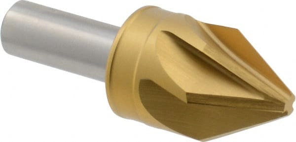 M.A. Ford - 1" Head Diam, 1/2" Shank Diam, 6 Flute 60° High Speed Steel Countersink - Caliber Tooling