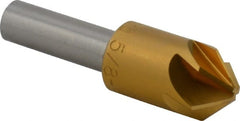 M.A. Ford - 5/8" Head Diam, 3/8" Shank Diam, 6 Flute 90° High Speed Steel Countersink - Caliber Tooling