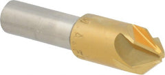 M.A. Ford - 1/2" Head Diam, 3/8" Shank Diam, 6 Flute 82° High Speed Steel Countersink - Caliber Tooling