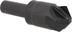 M.A. Ford - 7/8" Head Diam, 1/2" Shank Diam, 6 Flute 100° High Speed Steel Countersink - Caliber Tooling