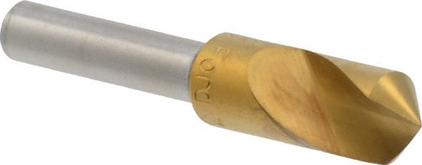 M.A. Ford - 3/8" Head Diam, 1/4" Shank Diam, 1 Flute 100° High Speed Steel Countersink - Caliber Tooling