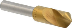 M.A. Ford - 3/8" Head Diam, 1/4" Shank Diam, 1 Flute 100° High Speed Steel Countersink - Caliber Tooling