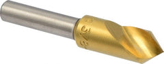 M.A. Ford - 3/8" Head Diam, 1/4" Shank Diam, 1 Flute 82° High Speed Steel Countersink - Caliber Tooling