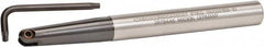 Kennametal - 1/2" Cut Diam, 5/8" Shank Diam, 6.3" OAL, Indexable Ball Nose End Mill - Caliber Tooling