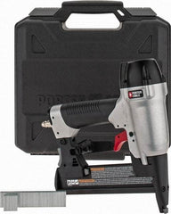 Porter-Cable - 1-1/2" Crown, 18 Gauge, 100 Staple Capacity Power Stapler - 1/4" Inlet, 70 to 120 psi Air Pressure, Includes 1/4 Fitting, Sample Staples & Carrying Case - Caliber Tooling