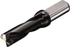 Sandvik Coromant - 5.0375" Max Drill Depth, 3xD, 1-5/8" Diam, Indexable Insert Drill - 2 Inserts, 1-1/2" Shank Diam, Straight Shank - Caliber Tooling