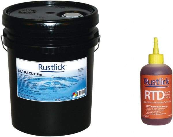 Rustlick - Rustlick Ultracut Pro/PowerCool Pro, 5 Gal Pail Cutting & Grinding Fluid - Water Soluble - Caliber Tooling