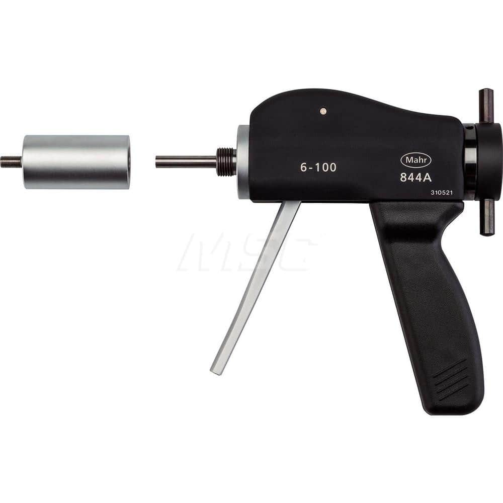 Mahr - Electronic Bore Gages; Type: Basic Instrument Measuring Pistol ; Minimum Measurement (Decimal Inch): 4 ; Minimum Measurement (mm): 100 ; Maximum Measurement (mm): 200 ; Gage Depth (mm): 40 ; Gage Depth (Inch): 1.57 - Exact Industrial Supply