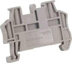 Schneider Electric - 48.5mm Long, Terminal Block End Stop - Use with NYST Terminal Blocks - Caliber Tooling