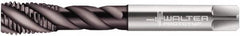 Walter-Prototyp - 5/8-18 UNF 4 Flute 2B Modified Bottoming Spiral Flute Tap - Powdered Metal, Hardlube Finish, 100mm OAL, Right Hand Flute, Right Hand Thread, Series AEP2356302 - Caliber Tooling