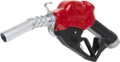 Tuthill - 30 GPM, Gasoline, Kerosene & Diesel Fuel 1" Auto Nozzle with Hook - 1" Inlet, 1" Outlet - Caliber Tooling