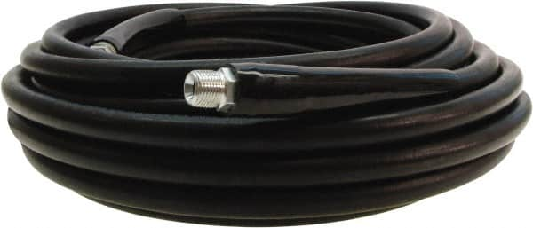 Continental ContiTech - 75' Long, 3/8 Male Rigid x Male Swivel, -20 to 250°F, Nitrile High Temp & High Pressure Hose - 3/8" ID x 0.69" OD, Black, 4,000 Max psi - Caliber Tooling