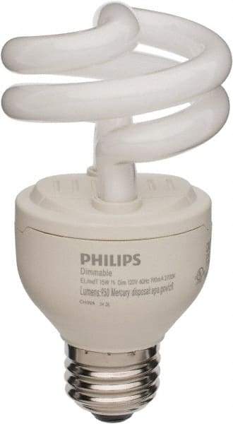 Philips - 14 Watt Fluorescent Residential/Office Medium Screw Lamp - 2,700°K Color Temp, 950 Lumens, 120 Volts, EL/mDT, 10,000 hr Avg Life - Caliber Tooling