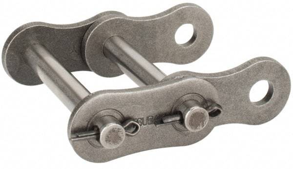 U.S. Tsubaki - 1" Pitch, ANSI 80-2, Cottered Roller Chain Connecting Link - For Use with Double Strand Chain - Caliber Tooling