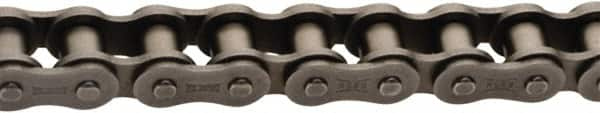 U.S. Tsubaki - 5/8" Pitch, ISO 10B, British Standard Roller Chain - Chain No. 10B, 5,840 Lb. Capacity, 10 Ft. Long, 0.4" Roller Diam, 0.38" Roller Width - Caliber Tooling