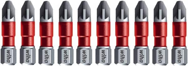 Wiha - PZ.1 Phillips Screwdriver Bit - 1/4" Drive, 1-9/64" OAL - Caliber Tooling