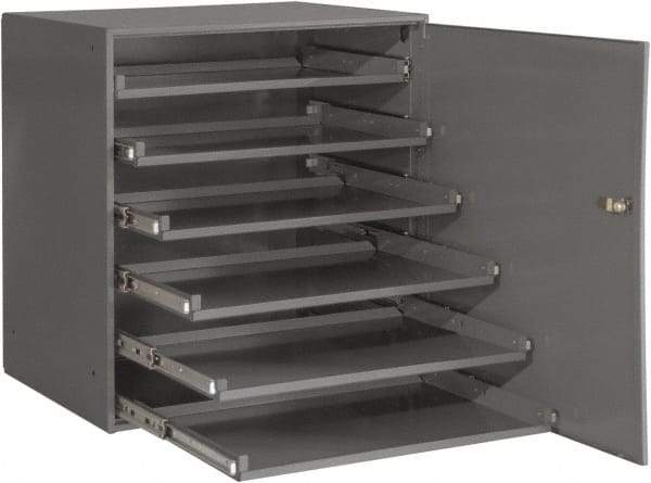 Durham - 6 Drawer, Small Parts Slide Rack Cabinet - 22" Deep x 23" Wide x 17" High - Caliber Tooling