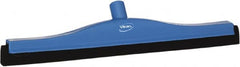 Vikan - 20" Foam Rubber Blade Bench Squeegee - Double Edge, Blue, Plastic Holder - Caliber Tooling