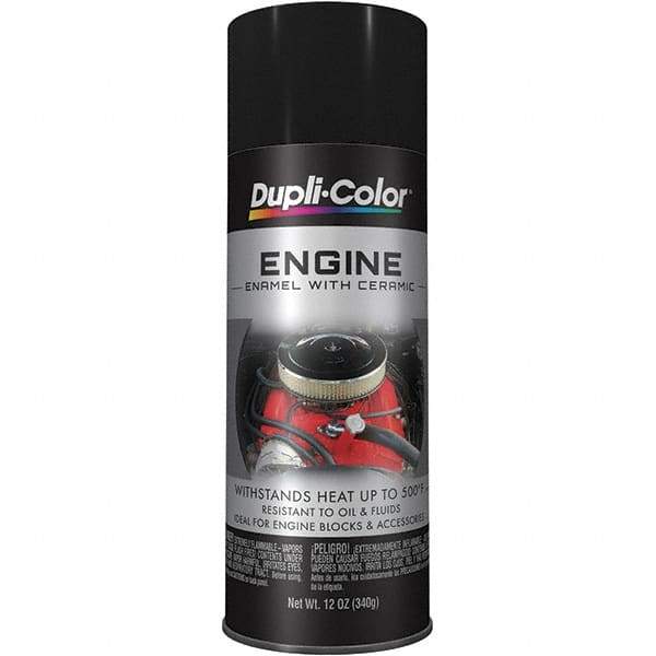 Krylon - 12 oz Black Automotive Heat Resistant Paint - Semi-Gloss Finish, Comes in Aerosol Can - Caliber Tooling