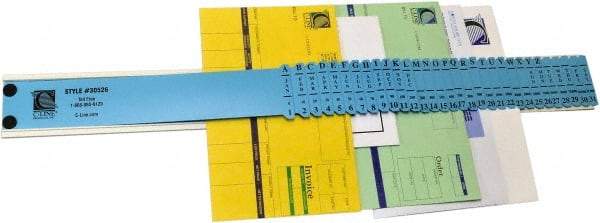 C-LINE - 23-1/2 x 2-1/2 x 5/8", Letter Size, Blue, Indexed Sorters - Has Index Tabs, 1 per Box - Caliber Tooling