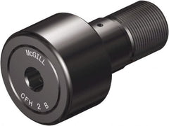 McGill - 4" Roller Diam x 2" Width, 1-3/8" Stud Diam x 3-1/2" Length, Sealed Heavy Stud Cam Follower with Hex - Steel, 1-1/2" Thread Length, 2-12 Thread, 5.78" OAL, 29,985 Lb Dynamic Cap, 89,540 Lb Static Cap - Caliber Tooling