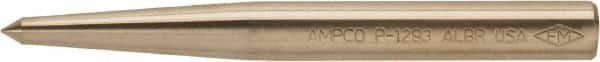 Ampco - 5/8" Nonsparking Center Punch - 6" OAL, Nickel Aluminum Bronze - Caliber Tooling