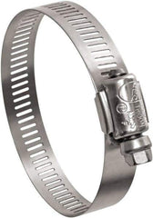 IDEAL TRIDON - SAE Size 28, 1-1/4 to 2-1/4" Diam, Stainless Steel Worm Drive Clamp - 1/2" Wide, Material Grade 201, Series Contractor - Caliber Tooling