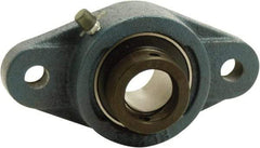 Tritan - 1-1/4" ID, 5.83" OAL x 1.91" OAH 2-Bolt Flange - 2,540 Lb Static Cap, 4,386 Lb Dyn Cap, 4.61" Btw Mnt Hole Ctrs, 0.72" Base-to-Ctr Ht, Cast Iron/Steel - Caliber Tooling