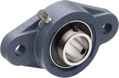 Tritan - 2-15/16" ID, 10.83" OAL x 3.09" OAH 2-Bolt Flange - 11,128 Lb Static Cap, 14,837 Lb Dyn Cap, 8.86" Btw Mnt Hole Ctrs, 0.87" Base-to-Ctr Ht, Cast Iron/Steel - Caliber Tooling