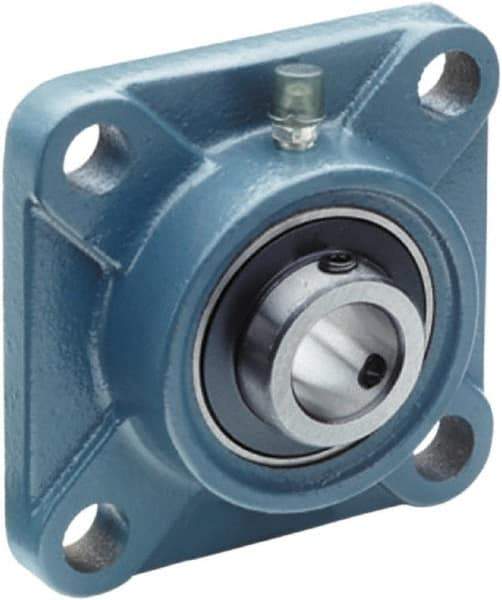 Tritan - 1-5/16" ID, 4.61" OAL x 1-3/4" OAH 4-Bolt Flange - 3,440 Lb Static Cap, 5,778 Lb Dyn Cap, 3.62" Btw Mnt Hole Ctrs, 3/4" Base-to-Ctr Ht, Cast Iron/Steel - Caliber Tooling