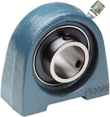 Tritan - 3/4" ID, 2.5591" OAL x 2.5197" OAH Pillow Block - 1,495 Lb Static Cap, 2,878 Lb Dyn Cap, 2" Btw Mnt Hole Ctrs, 1-5/16" Base-to-Ctr Ht, Cast Iron/Steel - Caliber Tooling